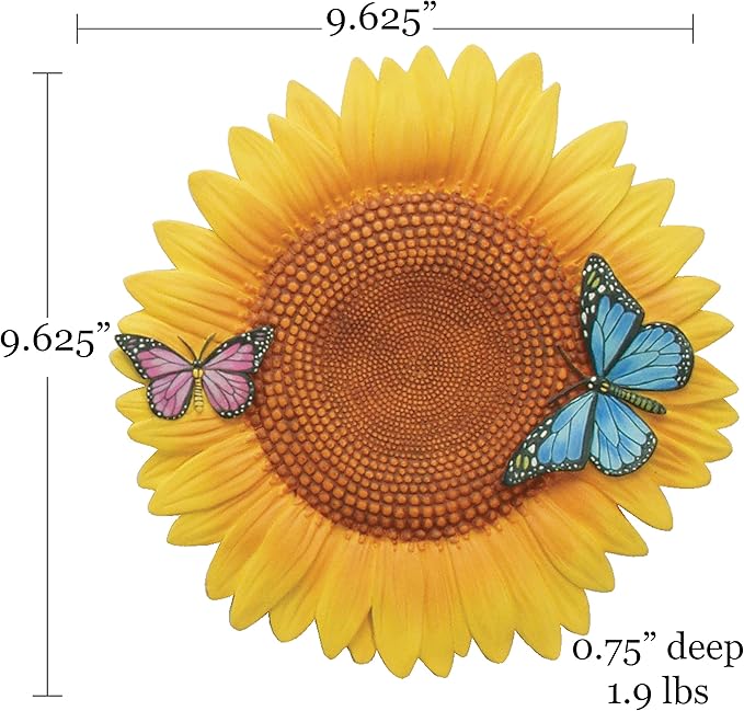 Spoontiques - Garden Décor - Sunflower Stepping Stone - Decorative Stone for Garden