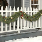 6FT Christmas Norfolk Pine Garland -1PCS, Artificial Pine Needles Garlands Faux Greenery Fake Garland for Holiday Fireplace,Table,Window,Stairs,Mante,Indoor Outdoor Decor