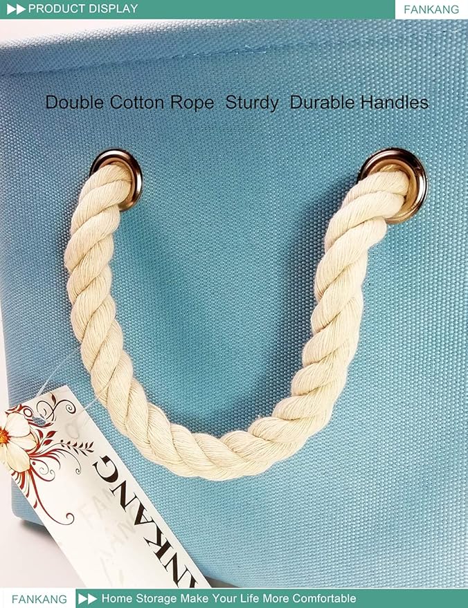 FANKANG Rectangular Laundry Basket Nursery Storage Fabric Storage Bin Storage Hamper,Gift Baskets (Single Dinosaur)