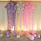 Sand White Quick Link Balloons, 60PCS Linking Balloon for Making Balloon Wall Arch Chains, Cream Beige Linked Balloons for Wedding Birthday Baby Shower Engagement Graduation Party Decorations (10inch)