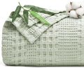 PHF Cooling Waffle Blanket Queen Size, Lightweight 60% Rayon Derived from Bamboo & 40% Cotton Breathable Blanket for Hot Sleepers, Soft and Luxury for Bed Couch and Sofa, 90"x90", Mint