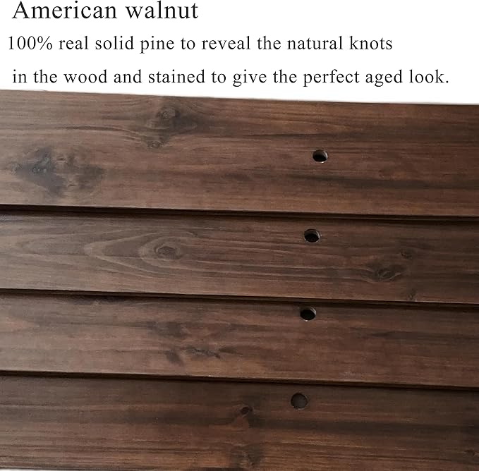 Industrial Pipe Wall Shelves With Real Wood Plank, 70 Inches Floating Shelves for Wall, 4 Tier Farmhouse Book Shelves, Dark Brown for Kitchen, Living Room Decor and Bar