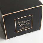 COLLECTIVE HOME - Monogram Ceramic Mugs, 15 oz Golden Initial Coffee Cups, Elegant Alphabet Tea Mugs, Elegant Personalized Mug with Gift Box, Luxurious Cups for Office and Home (v)
