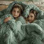 Bedsure GentleSoft Fluffy Sage Green Blankets Queen Size for Bed, Thick Sherpa Faux Fur Fleece Fuzzy Plush Winter Warm Soft Queen Blankets, Bedroom Decor Sage Green Cozy Gifts for Women Men, 90x90