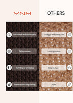 YnM Chunky Cotton Knit Throw Blanket, Cable Knit Throws for Bed Couch Sofa, Comfy & Relaxing, Decorative Piece for Farmhouse Modern Boho Rustic Scandinavian Chic Vibe, Chocolate Brown 50x60 Inches