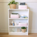 NaturalCozy 13.5”x8.5”x5.5” Rectangle Storage Baskets for Shelves 3 Pack | Cotton Rope Woven Small Baskets for Organizing | Small Storage Bins for Nursery, Bathroom, Closet, Shelf, Decorative