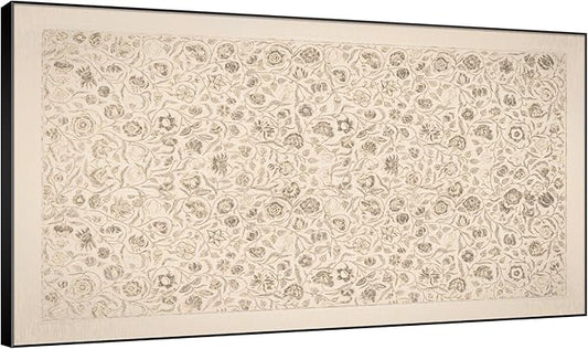 SIGNWIN 30"x60" Extra Large Framed Wall Art Vintage Botanical Sketch with Detailed Floral Pattern, Classic Nature Illustration for Home Living Room Bedroom Decor (Frame Assembly Required)