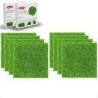 8 Packs 6 X 6 Inch Fake Grass Decor for Crafts, Artificial Grass for Dollhouse Miniature Ornament Projects, Model Turf Grass for DIY Fairy Garden Accessories and Decor Kit