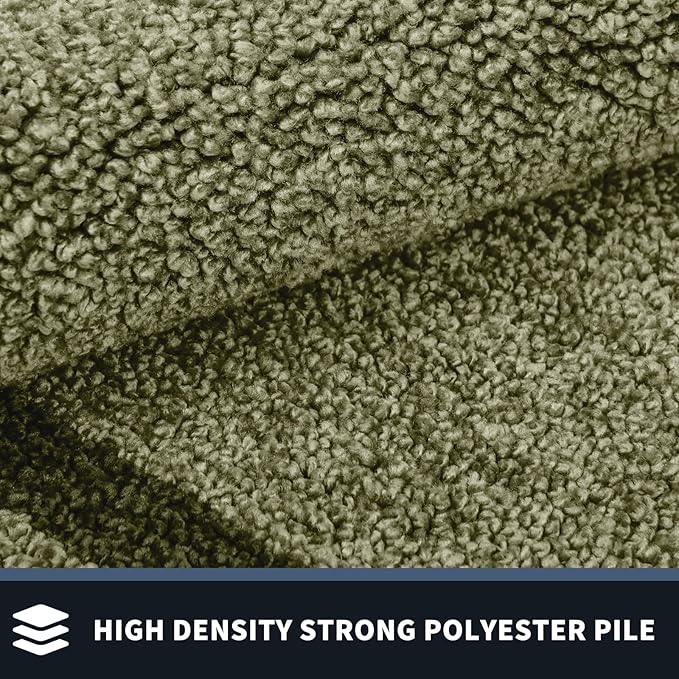 PURRUGS Dirt Trapping Door Mat 34" x 60", Non-Slip/Skid Machine Washable Entryway Rug, Shoes Scraper, Area Rug, Super Absorbent Welcome Mat for Muddy Wet Shoes and Paws, Budding Green & Sage Green