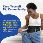 Red Light Therapy Belt with 126 High-Intensity LEDs for Targeted Relief, 660nm & 850nm Infrared Light, Heat and Vibration for Back, Waist, and Muscle Recovery, FSA HSA Eligible