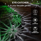 Solar Lights Outdoor Waterproof, Stainless Steel LED Landscape Lighting, Solar Garden Lights Solar Powered, Outdoor Solar Lights for Yard, Pathway, Walkway, Patio , Lawn - 16 Pack ( Cold White )