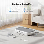 MERACH Vibration Plate Exercise Machine, Vibration Plate 440 Lbs Capacity, Bluetooth and Silicone Pedal, Stimulate Deep Fat, Vibration Plate for Lymphatic Drainage, Vibrating for Weight Loss