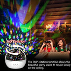 Star Projector Night Light for Kids, Baby Night Lights with Snowflake & Starry Theme, 360 Degree Rotation, 15 Mode Color Changing, Birthday Gift Toys
