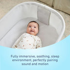 Graco SmartSense Soothing Baby Bassinet – Smart Newborn Bassinet Detects and Automatically Responds to Baby's Cries – for Newborn Babies to 6 Months