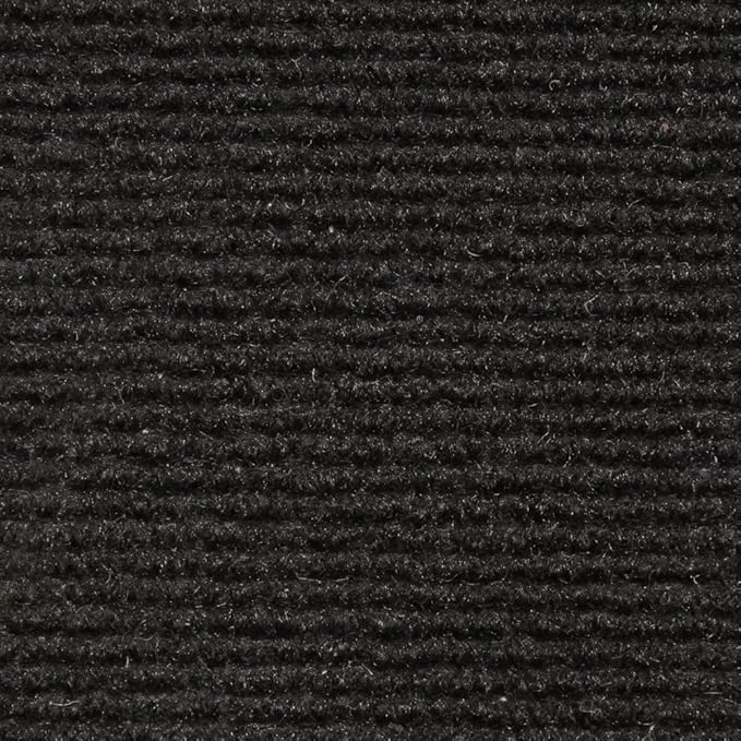 House, Home and More Indoor Outdoor Carpet with Rubber Marine Backing - Black - 6 Feet x 50 Feet - Durable, UV-Resistant - Adds Color and Comfort to Your Deck, Patio or Other Outdoor Rug Space.