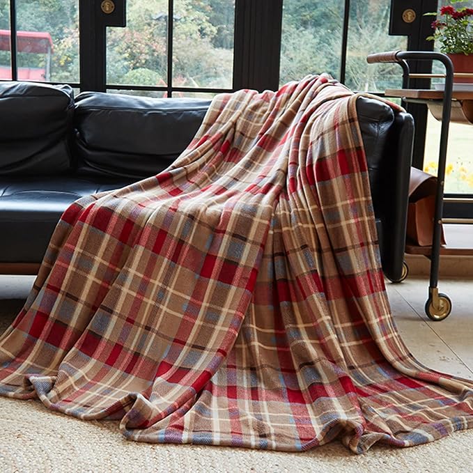 MERRYLIFE Throw Blanket Plaid| Ultra-Plush Soft Colorful | Decorative Couch Travel Love Urban Throw Blanket(40" 50", Love Urban)