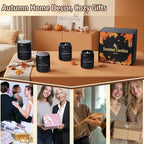 Fall Candle Set | 4 Pack Scented Candles - Autumn Soy Candles for Home Scented, Aromatherapy Gifts for Women, Thanksgiving & Fall Decor - Pumpkin, Apple, Latte & Harvest Scents