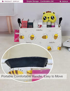 Rectangular Storage Basket Fabric Organizer Bin for Toys,Books,Clothes,Gifts,Pets-Perfect for Home,Office,Nursery,Dorm,Shelf(Rec-Bee )
