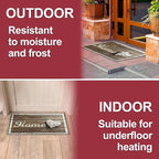 Floor Mat - for Indoor and Outdoor Use - Doormat - Non-Slip - Front Door Shoe Scraper - Size: 17x29