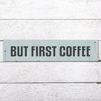 Generic Funny Wood Sign But First Coffee Rustic Wooden Hanging Sign Home Farmhouse Kitchen Wall Decoration 16 x 4 Inch