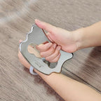 BYYDDIY Stainless Steel Massage Scraper Tool for Large Hands, Derma Edge Massage Tools,Gua Sha Scraping Tool for Physical Therapy,Muscle Scraper Tool (N)