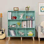 LEYAOYAO 8 Cube Bookshelf 3-Tier - Mint Green
