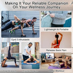 iGreely Portable Massage Roller Stick The Ultimate Muscle Roller 17 Inches Recommended by Physical Therapists Promotes Recovery Fast Relief for Cramps Soreness Tight Muscles-White