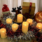 Aignis 7pcs Flameless LED Candles Battery Operated with Remote Timer, Outdoor Indoor Waterproof, Warm Glow for Cozy & Romantic Home/Wedding/Holiday Décor (D 3'' x H 4''/5''/6'')