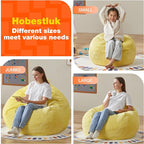 Hobestluk 4.5FT Bean Bag Chair Giant Bean Bag Chair with Filler Included Adult Bean Bag Chairs with Removable Cover for Bedroom Living Room - (Jumbo, Yellow)