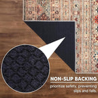 Keen Home Design 3x5 Rug - Machine Washable Entry Rug with Non-Slip Backing, Ideal for Enteryway, Kitchen, Bathroom, Laundry Room - Vintage, Easy Clean, Durable, Low Pile Rug - (3' x 5')