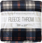 50x60 Throw Blankets, Plaid Fleece Throw Blankets for Bedroom, Couch, Livingroom, Chair, Pets, Outdoors