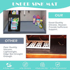 URMONA Waterproof Silicone Under Sink Mat 40'' x 22'' Shelf Liner for Kitchen and Bathroom, Cabinet and Counter Protector, Storage and Organizers, Litter Mat, Pet Cat Puppy Essentials(Beige)