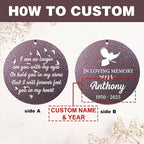 ASTARIN Large Engraving Wind Chime Memorial, Personalized Windchimes in Memory of a Loved One, Loss of Mother Lover Sympathy Gifts, Remembrance Gift for Loss Wife Husband(Produced in USA)