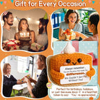 Crochet Appreciation Pumpkin Pie - Farewell Gifts for Coworkers, Bosses, Employees, Volunteers, Teachers, Mini Fall Office Decor for Leaving, Going Away, New Beginning, Retirement, Thank You