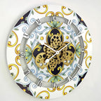 The Gears Clock Wall Clock Italy Collection with Moving Gears (Atrani, 24 inch Round)