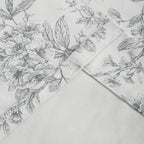 Pinch Pleated Vintage Floral Curtains - Room Darkening Drapes for Bedroom Living Room.2 Panels,150 Inches Wide 100 Inches Long