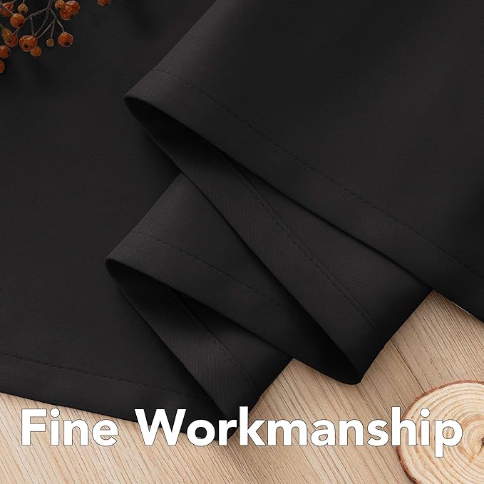 H.VERSAILTEX 100% Blackout Curtains - 84 Inch Long Thermal Insulated Curtains & Drapes With Grommet for Bedroom, Living Room, Bathroom