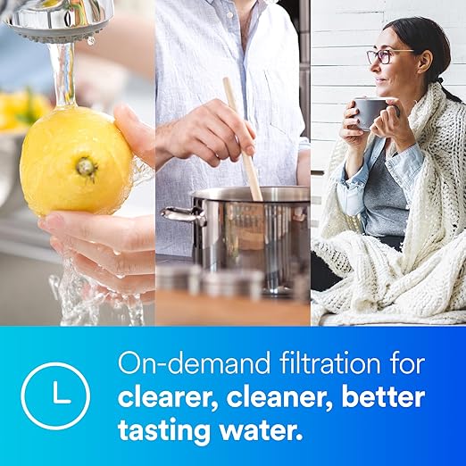 Aqua-Pure 3MDW301 Under Sink Dedicated Faucet Water Filter System, for Lead, VOC's, Microplastics, Cysts, Bad Taste and Odor, Asbestos, MTBE and TTHM Reduction, Includes Faucet