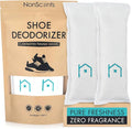 NonScents Shoe Deodorizer 1-Pack (2 Count) - Odor Eliminator, Air Freshener, Smell Absorber, Scent Remover for Shoes, Gym Bags, Soccer Cleats, Closets, Pet Area, Reusable - Shoe Deodorant