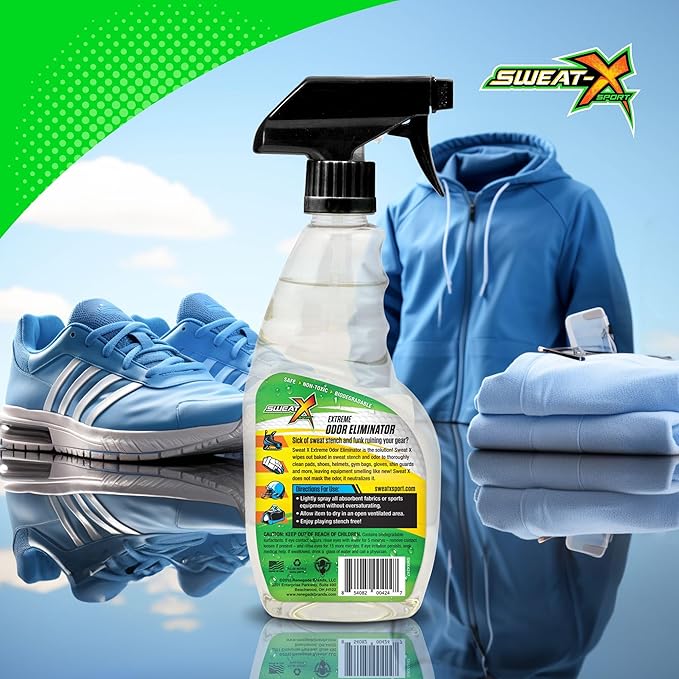Extreme Odor Spray - Multipurpose No-Wash Deodorizer - Ideal for Shoes and Gym Clothing - Victory Scent (16 fl oz)