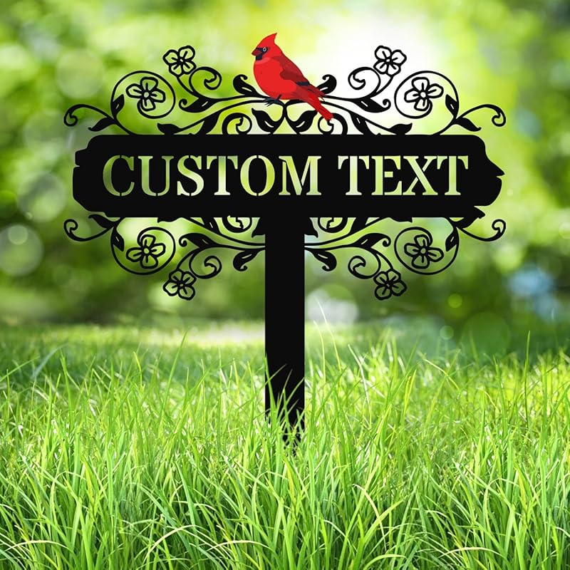 Personalized Metal Garden Signs, Custom Name Yard Stake Sign for House Outdoor Outside Decorative, Lawn Patio Decorations Gardening Enthusiasts Grandmothers Gift