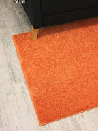 KOECKRITZ Soft and Colorful Kids Classroom Area Rugs (Passes Flammability Pill Test) Many Sizes and Bright Colors to Select from (3' x 12', Tangerine)