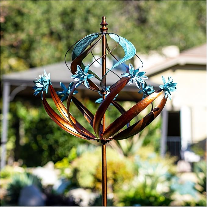 Wind Spinners Outdoor Metal - 86" Height Extra Large Kinetic Wind Spinner Sculpture for Yard and Garden, Ideal Gifts for Birthday, Anniversary and Housewarming