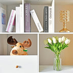 Mandy's Artificial Tulips 28 Stems Cream PU Faux Flowers for Wedding Home Decor 13.5 Inch