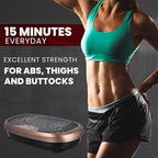 EILISON FitMax 3D XL Vibration Plate Exercise Machine - Whole Body Workout Vibration Platform w/Loop Bands - Lymphatic Drainage Machine for Weight Loss, Shaping, Wellness, Recovery
