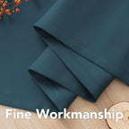 H.VERSAILTEX Premium Blackout Thermal Insulated Room Darkening Curtains for Bedroom/Living Room - Classic Grommet Top (2 Panels, Dark Teal, 52 Inch by 63 Inch)