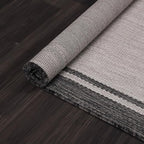 CAMILSON Indoor Outdoor Rug, 6x9 Bordered Gray Modern Area Rugs for Indoor and Outdoor Patios, Kitchen and Hallway Mats, Washable Porch Deck Outside Carpet (Bordered Grey, 6 x 9)