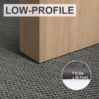 LEKEEPGO Door Mat 17"x29", Non Slip Door Mat Indoor Entrance, Rubber Backing Indoor Door mat Washable Absorbent Low-Profile Doormat Front Entryway Entry Resist Dirt Inside Door Mats, Grey