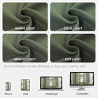 Joydeco Linen Curtains 96 Inch Length 2 Panel Sets,Light Filtering Curtains for Bedroom 52 Inch Wide Living Room Drapes with Back Tabs & Rod Pockets (W52 x L96 Inch, Loden)