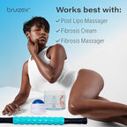 Lymphatic Drainage Massage Oil with Arnica & Cold Pressed Castor Oil I Post Surgery Recovery & Post Liposuction, BBL, 360 Lipo, Tummy Tuck I Fibrosis Treatment, Body Detox I 8.5 Oz by Bruizex